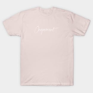 One Percent White T-Shirt